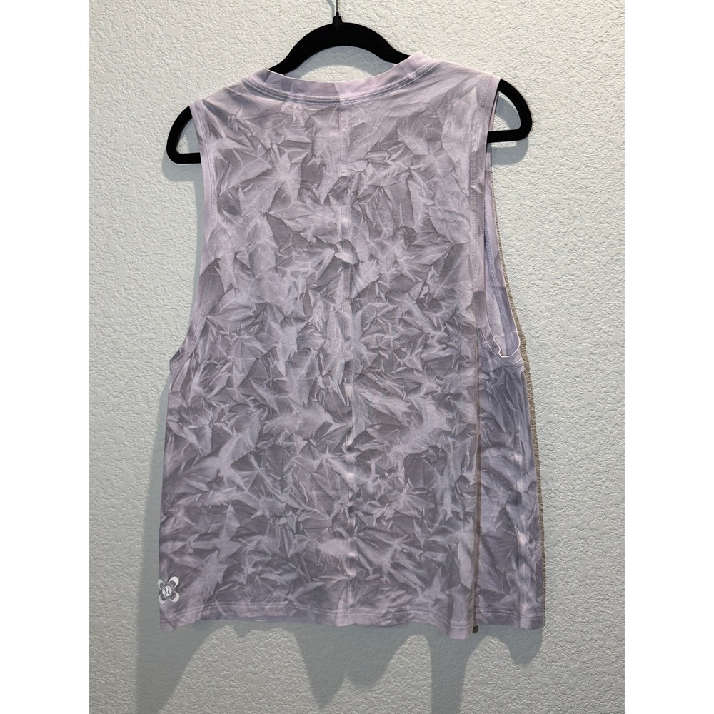 Lululemon Women Muscle Tank Lavender Tie Dye Purple Size 6 - Picture 2 of 8